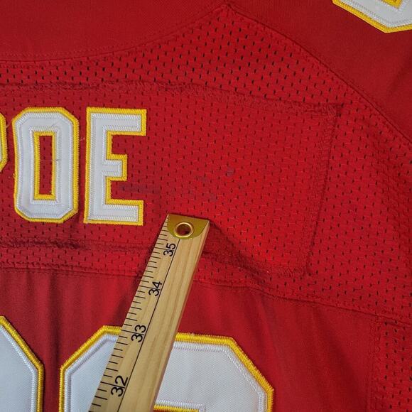 358‎ Nike Dontari Poe Kansas City Chiefs Mens Jersey Sz 48 (L) Red White - Picture 5 of 9